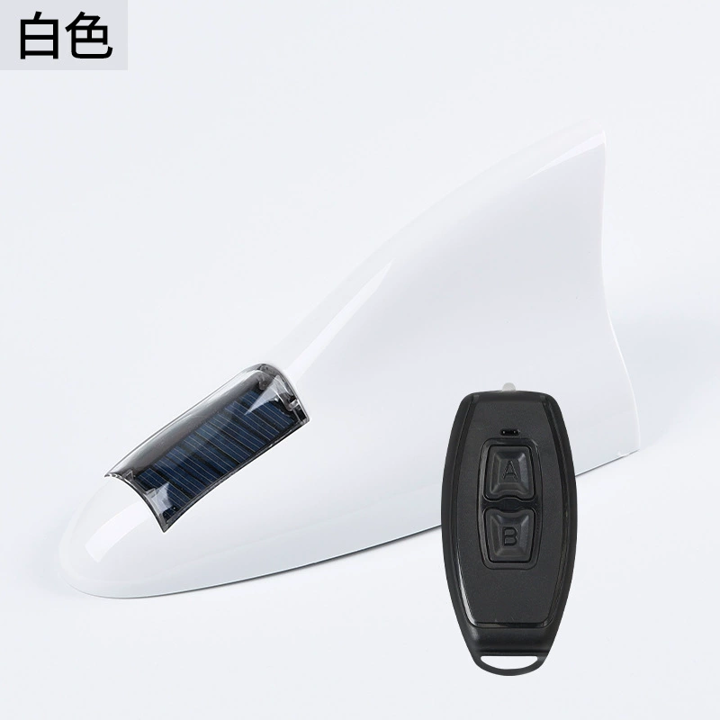 Yeleno Shark Solar-Powered Antenna Indicator Lamp with Remote Control & Nail Sequins Decor -> Yeleno Shark Солнечный Антенный Индикаторный Светильник с Пультом Дистанционного Управления и Декором из Гвоздей
