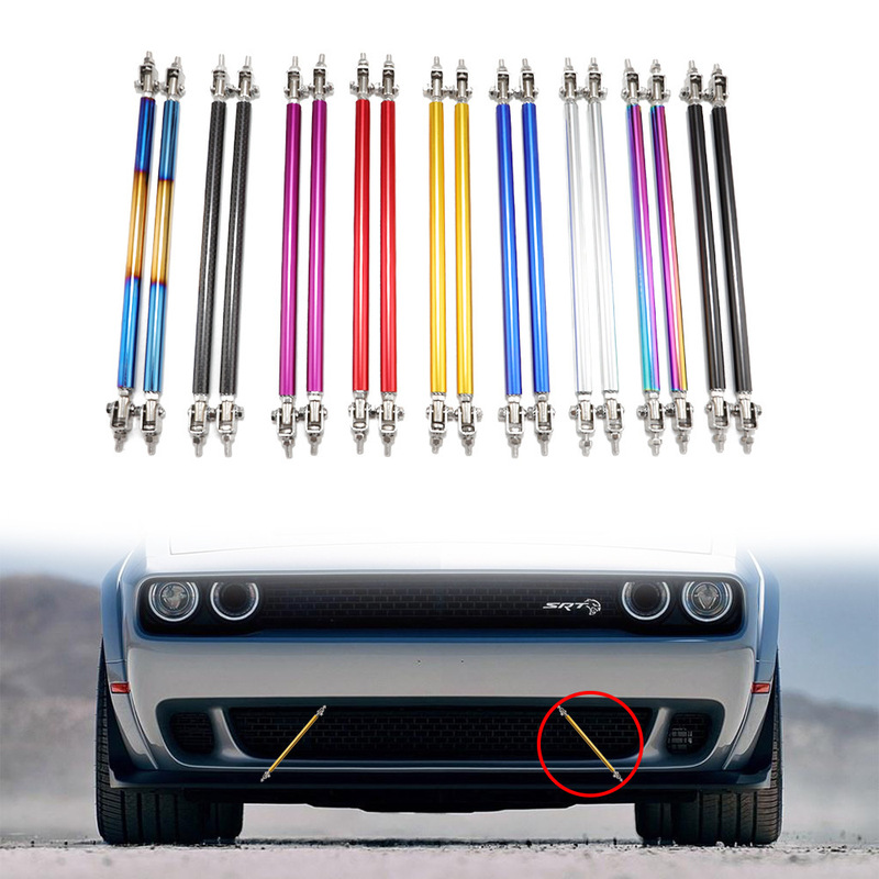 Car modification front shovel surrounding pull rod drilling installation fixed carbon brazing tube front lip modification part pull rod 200m