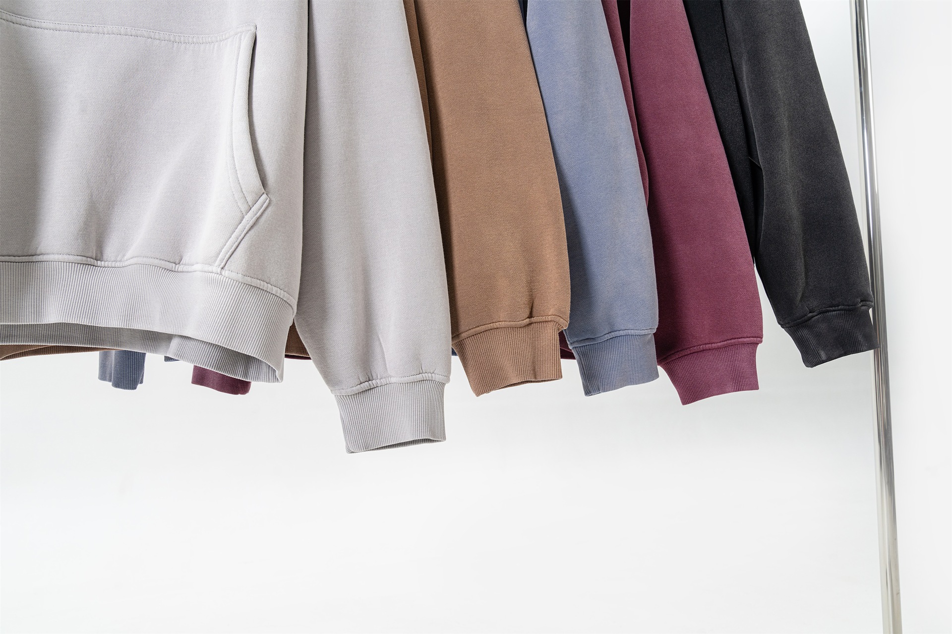 Herrenbekleidung High Street Fashion Marke Schwergewicht alt gewaschen plus samtgesprühter Affen-Kapuzenpullover_voghion.com