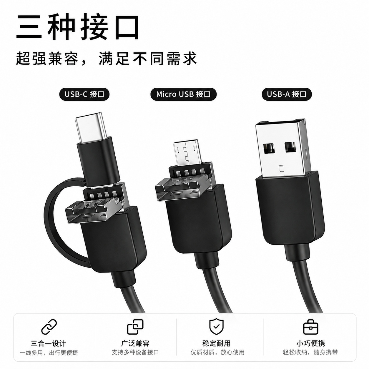 5.5mm 3-in-1 Mobile Phone Endoscope HD Camera Car Repair Pipeline Detection Industrial Inspection Probe