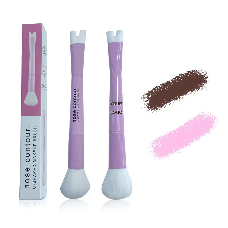 二合一鼻影化妆刷 U型鼻侧影腮红彩妆刷2in1 nose contour brush|undefined