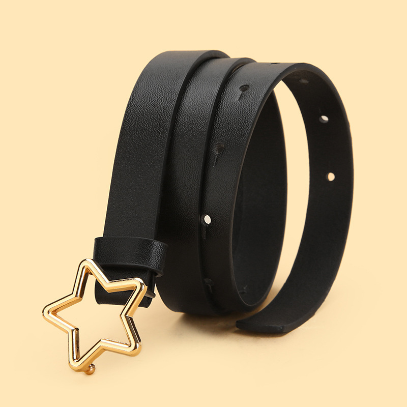 Children's Five-Pointed Star Belt, Women's Fashionable and Sweet Decorative Belt for Dresses and Jeans