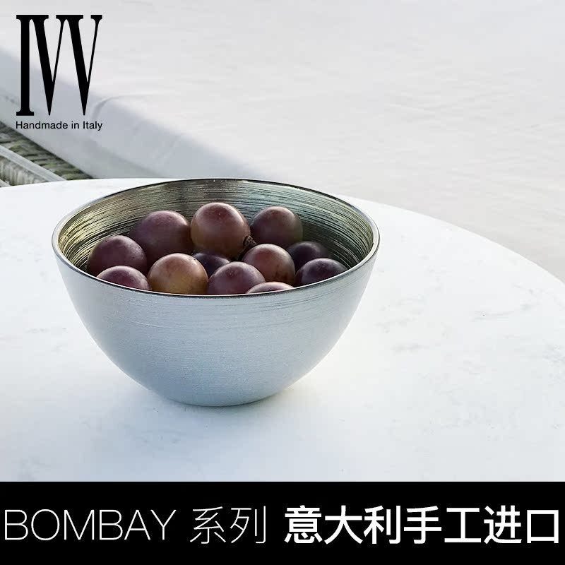 Italian Imported Ivv Handmade Glass Bowl Salad Bowl Fruit Plate Scandinavian Home Creative Bowl Living Room Bombay
