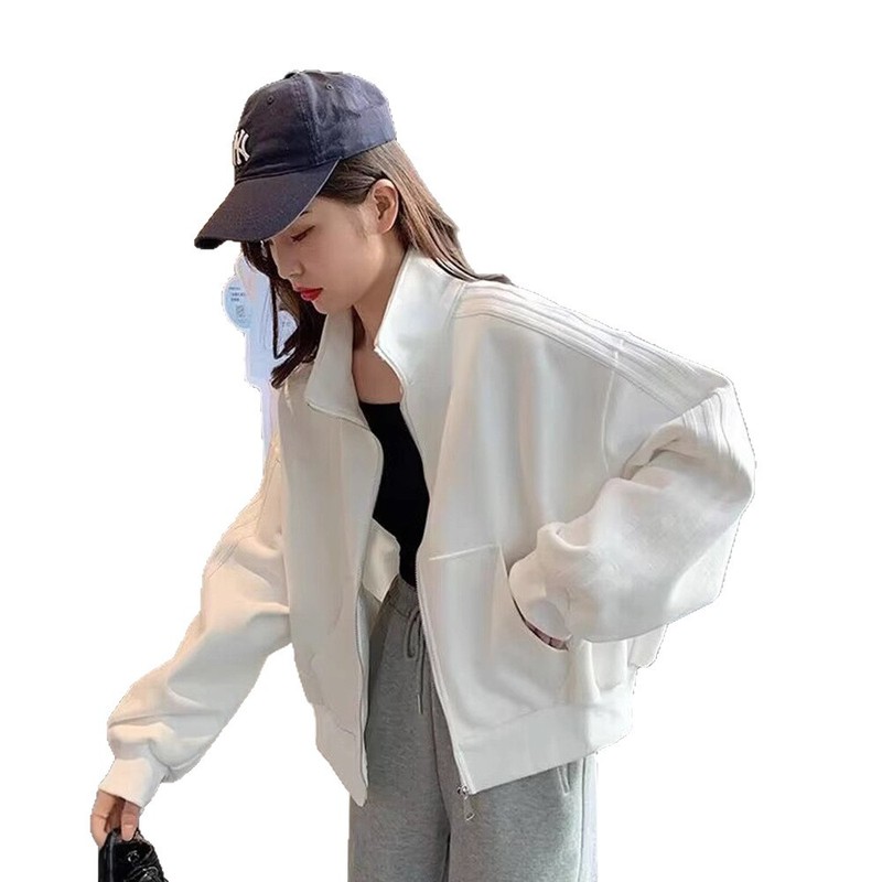 短款外套女2025春秋新款运动棒球服休闲显瘦夹克开衫上衣宽松百搭|undefined