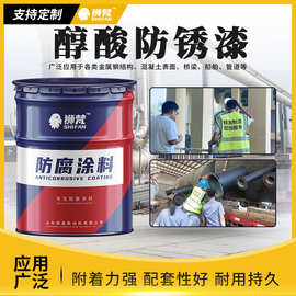厂家调和磁涂料防锈涂料金属防腐钢结构铁门彩钢瓦翻新防晒涂料