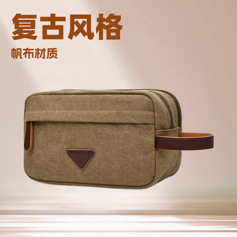 유럽과 미국의 캔버스 가방 휴대용 키 백 동전 지갑 세척 화장품 가방 휴대용 보관 가방 머리카락 세대
