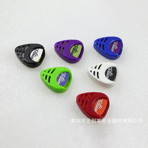 Guitar pick box heart-shaped electric guitar pick clip stickable pick cover triangular pick pick clip