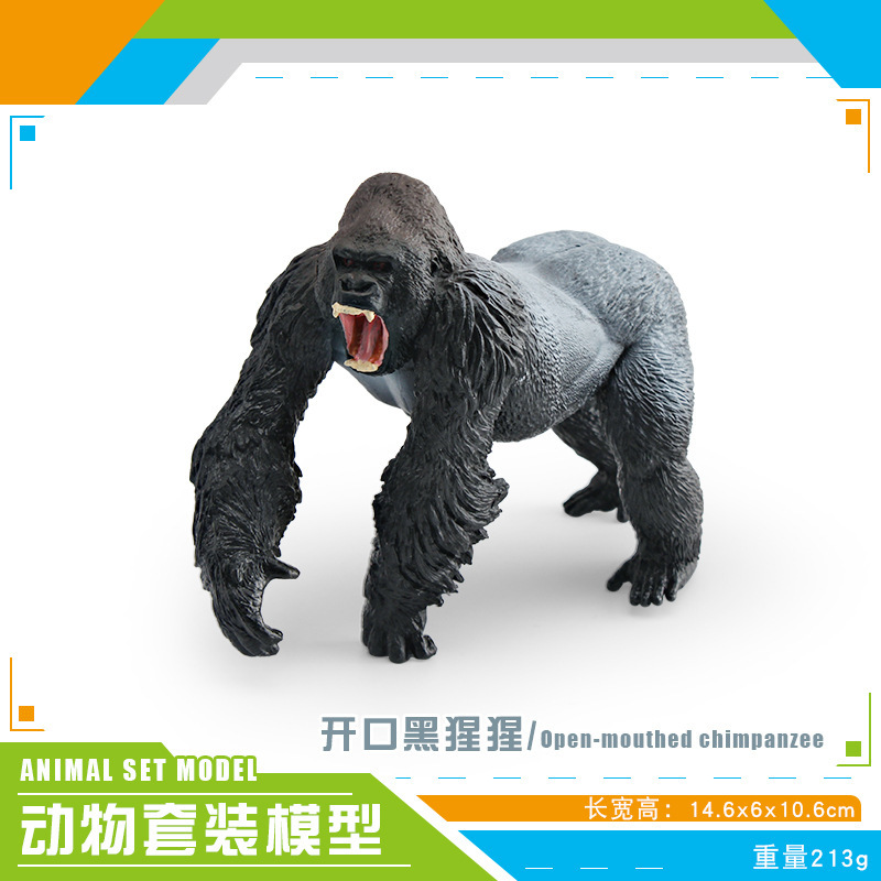 Simulación transfronteriza animal forestal modelo de orangutan puzzle orangutan chimpancé blanco mesa decoración estática