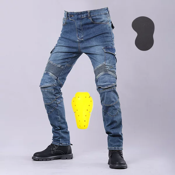 Factory wholesale motorcycle riding denim pants Four Seasons anti-fall Knight motorcycle racing pants protective PK-722