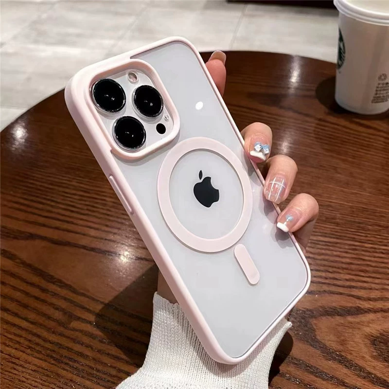 Apple, совместимый чехол для телефона, прозрачный матовый iPhone 16, акриловый защитный чехол, iphone, 16promax