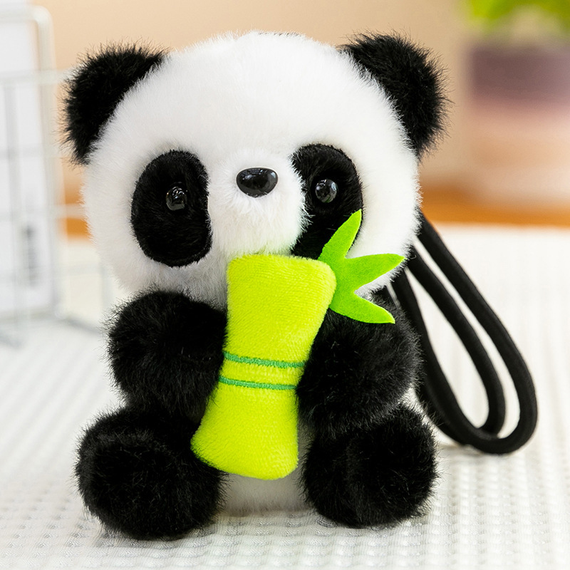 Cute plush toys: fruit-holding table companion, giant panda, raccoon, tabby cat, koala, claw machine dolls, wholesale Cute plush toys: fruit-holding table companion, giant panda, raccoon, tabby cat, koala, claw machine dolls, wholesale