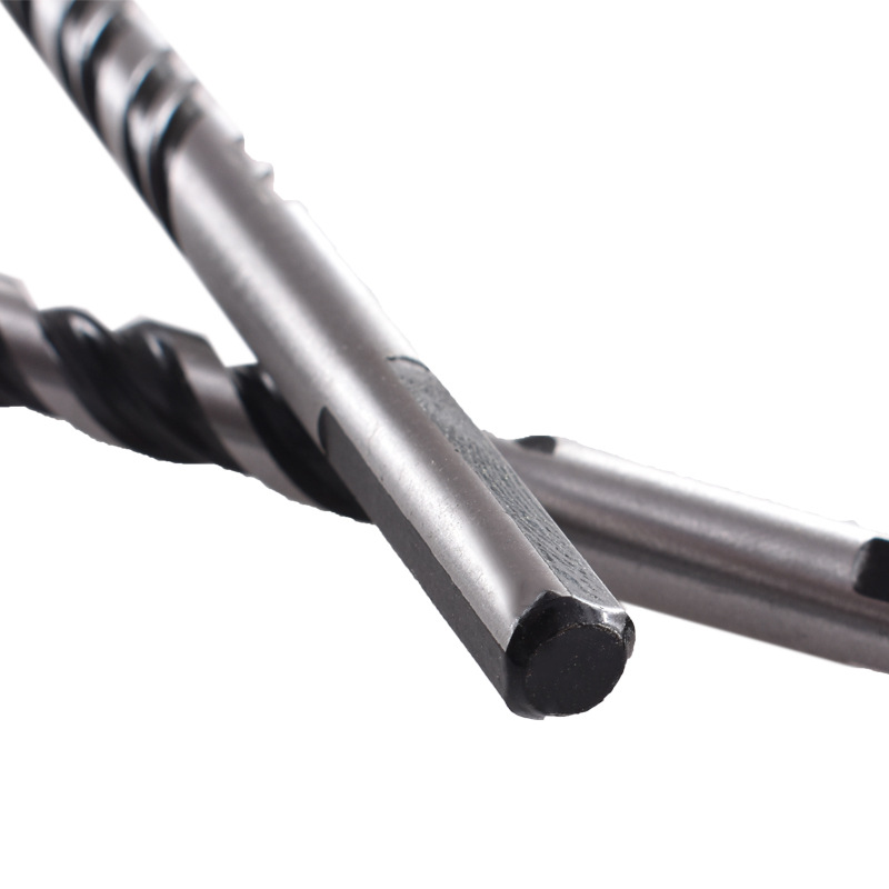 Broca helicoidal de carburo negro multifunción taladro eléctrico herramienta de perforación traje de vidrio de cerámica taladro triangular
