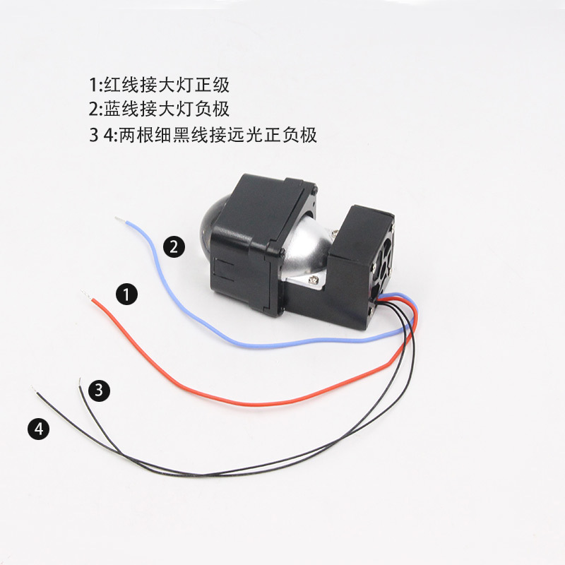 Auto M02 lámpara cuadrada matriz de lente pequeña doble luz alta luz baja adecuada para el espacio pequeño modelo de automóvil faro láser reforma image 5