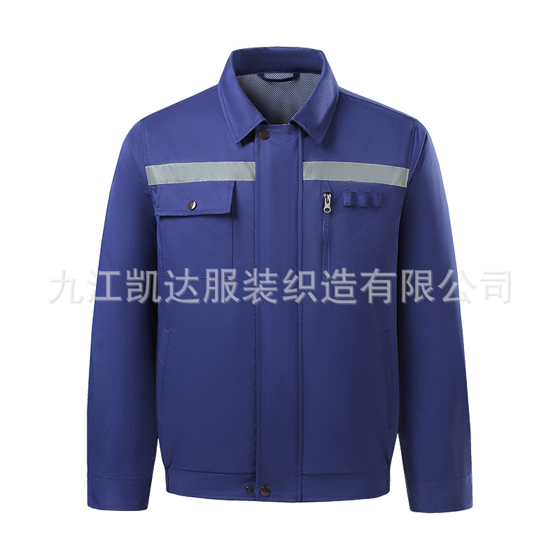 Ropa de aire acondicionado transfronterizo de doble cremallera con barra reflectante ventilador de refrigeración ropa de trabajo para hombres y mujeres soldadura eléctrica