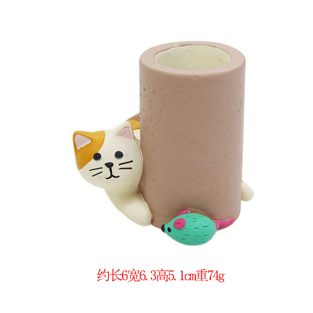 고양이 놀이 마우스 펜 홀더