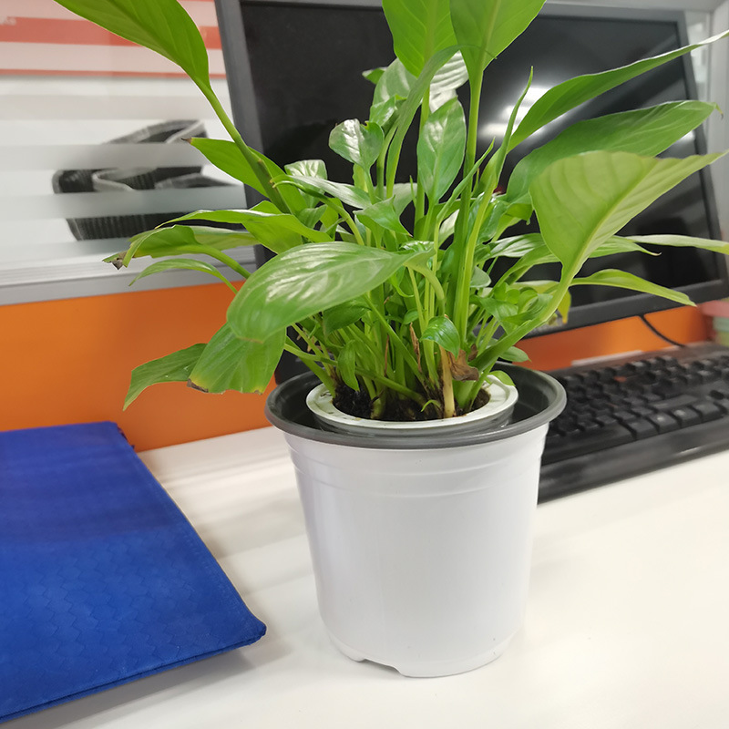 Two-color plastic simple flowerpot