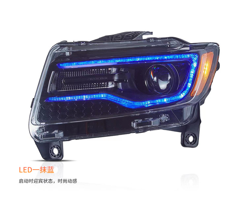 Suitable for Jeep Grand Cherokee 11-13 modified JEEP car led headlight assembly streamer steering headlight