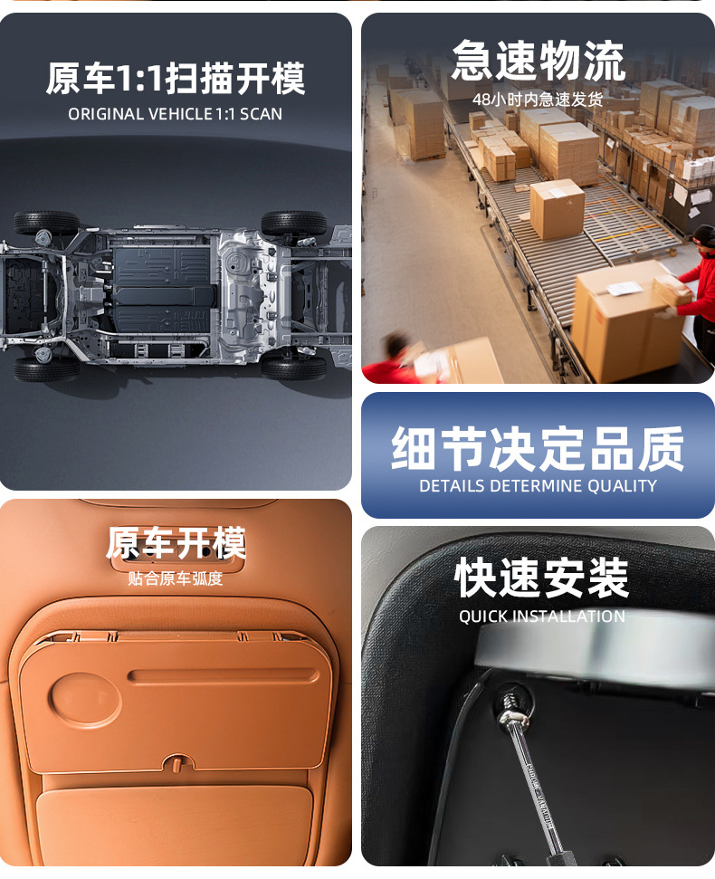 Suitable for Chery Icar V27 Rear Seat Small Table Board, Car-Mounted Folding Dining Table, Multi-Functional Storage Cup Holder Modification Part