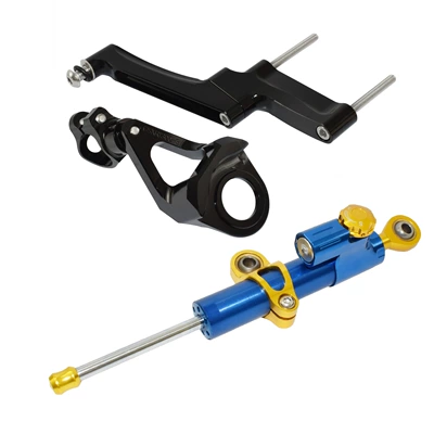 Suzuki Falcon GSXR1300 1999-2020: Motorcycle frame - black-bracket-blue-rod-gold