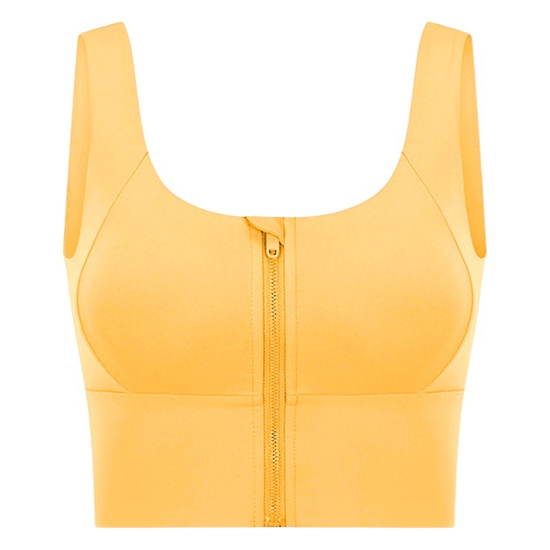 Ropa interior deportiva de Europa y América del verano de las mujeres a prueba de golpes de alta resistencia superior desgaste exterior belleza espalda chaleco sujetador fitness yoga ropa