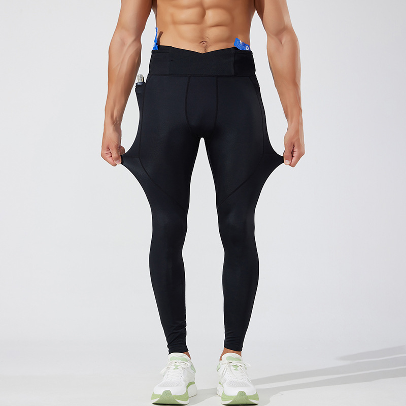 Pantalones de yoga y fitness unisex, novedad otoño-invierno 2026, pantalones largos elásticos de compresión, pantalones deportivos largos transfronterizos europeos y americanos