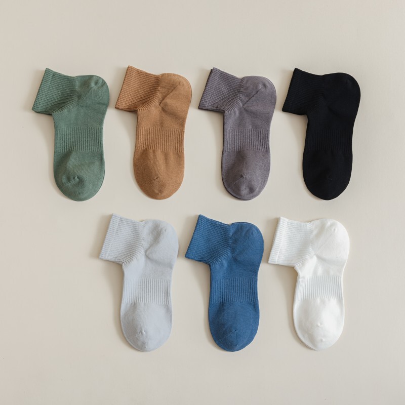 Right angle socks men's spring and summer boneless socks large heel comfortable short socks solid color waist anti-Pilling ankle socks Right angle socks men's spring and summer boneless socks large heel comfortable short socks solid color waist anti-Pilling ankle socks