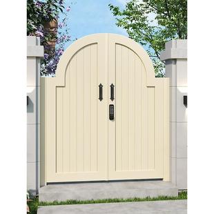 Bangjiasi Aluminum Alloy Garden Courtyard Door B&B Villa Door Stainless Steel Outdoor Single and Double Door Fence Door