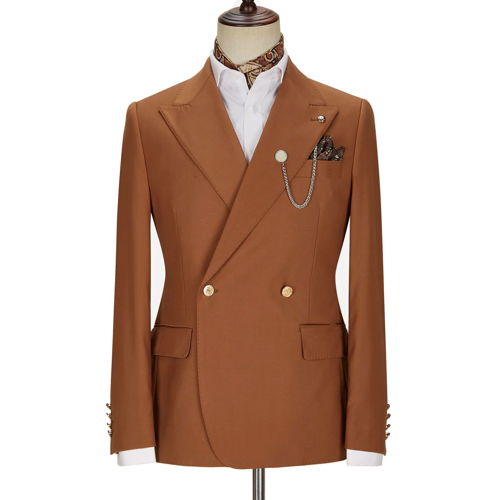 Men's Clothing Two Piece Suit Men's Suit Slim Fit Suit Jacket_voghion.com