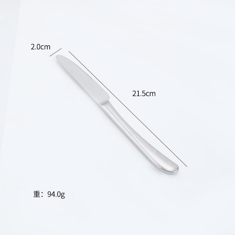 Amazon Moonlight Acero inoxidable vajilla occidental cuchillo, tenedor y cuchara restaurante comida occidental cuchara tenedor agitación café postre cuchara