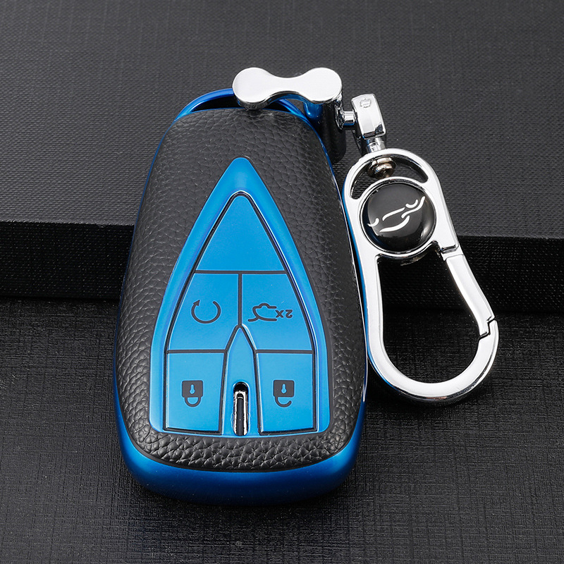 Adecuado para Chang'an Auchan X5 clave caso Auchan X7/x7EV coche clave caso hebilla de control remoto de protección Shell