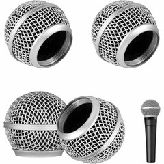 Suitable for Shure beta58a wireless microphone microphone grille microphone accessories metal microphone mesh head
