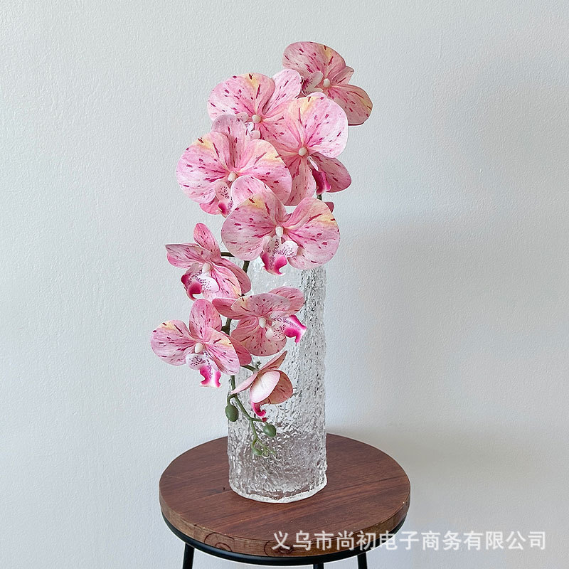 Jardín verano película adhesiva 3D sensación de mano simulación orquídea mariposa accesorios de fotografía en el hogar de 95 cm de altura multicolor opcional vestido para el hogar