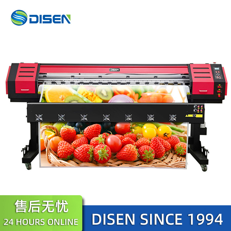 1.8米压电写真机机器设备广告户外户内喷绘机车贴卷材数码打印机