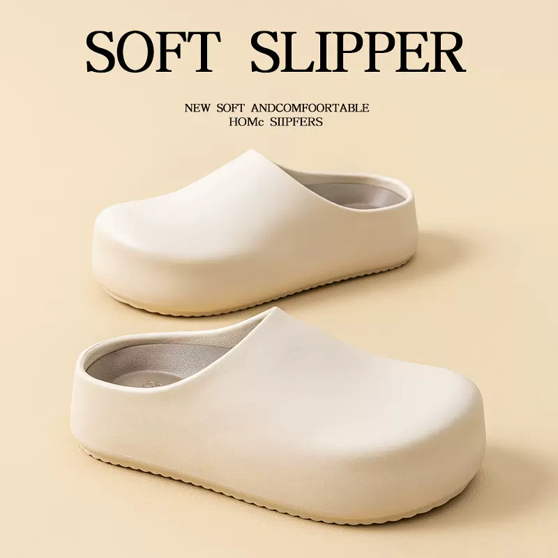 2026踩屎感EVA一脚蹬5cm内增高厚底懒人包头勃肯拖鞋女面包拖半拖