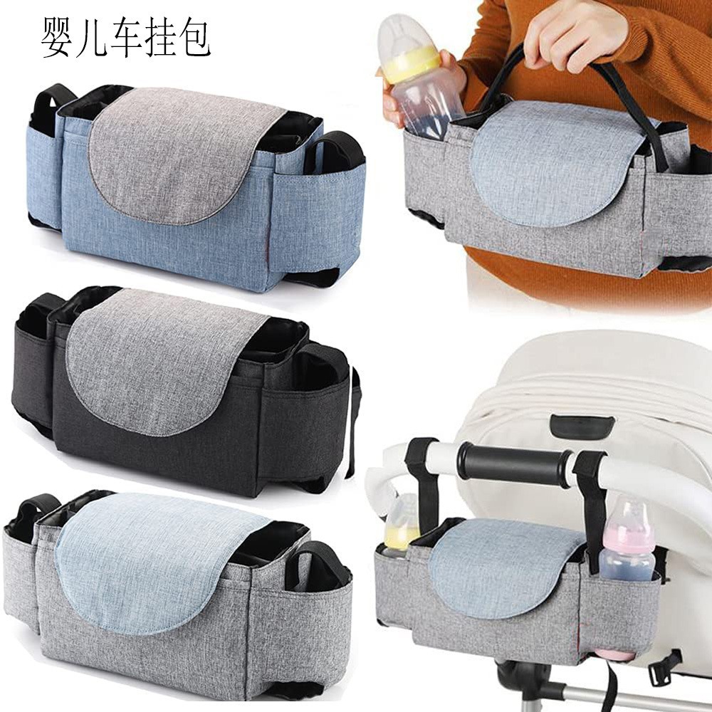 Cambiador de pañales colgante para cochecito de bebé, multifuncional con toallitas húmedas, cambiador de bebé, cambiador de pañales colgante