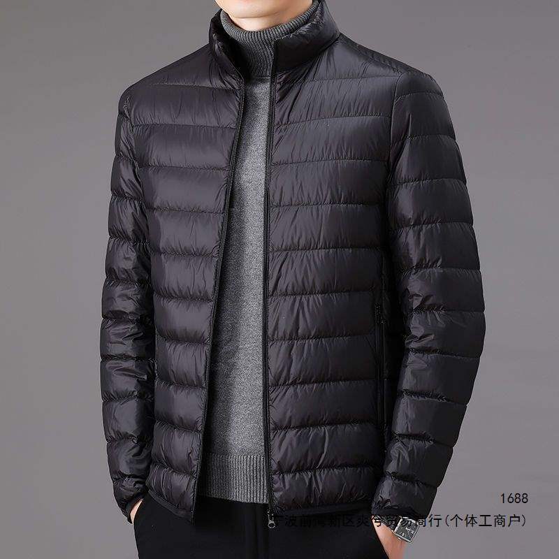 Men's lightweight white duck down jacket, hooded, versatile spring wear, outdoor sports casual duck down coat, other styles.