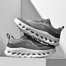 一件代发男款飞织网面透气运动休闲鞋潮流防滑缓震马拉松跑步鞋子