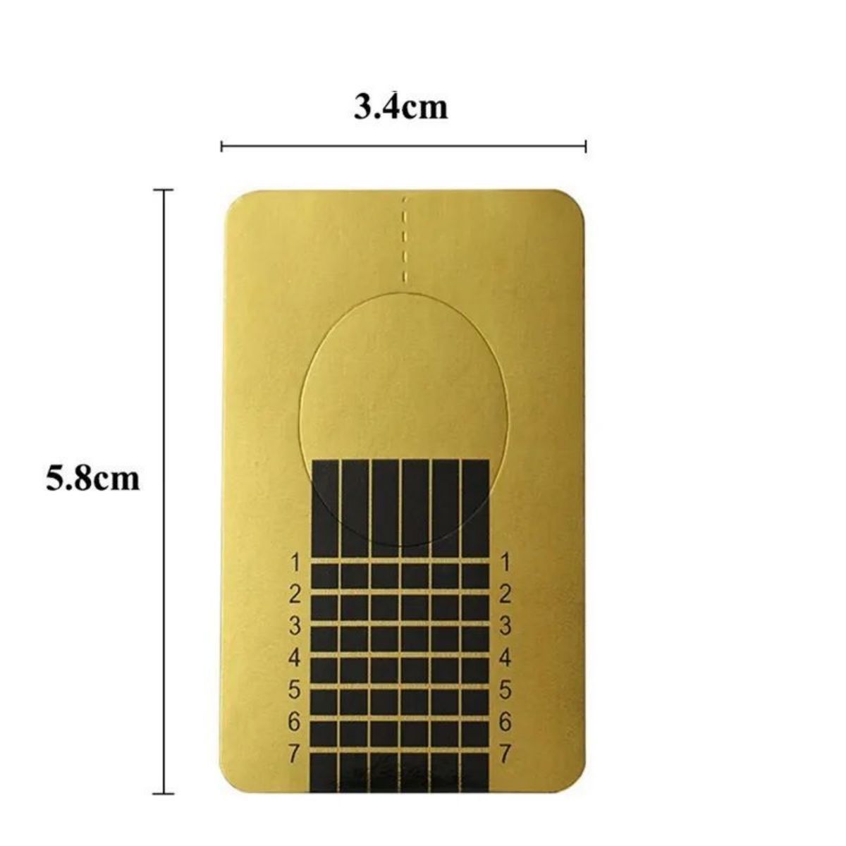 Titular de papel de uñas rectangular en forma de herradura fototerapia uñas extensión de uñas de cristal titular de dedo de oro para el salón de uñas