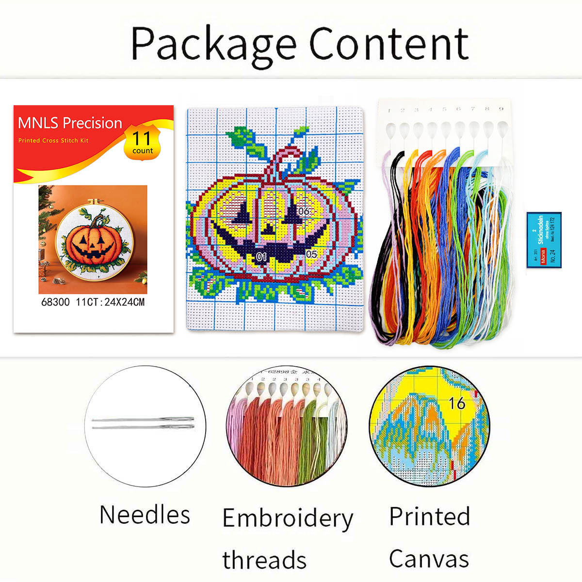Explosivos transfronterizos limitados Halloween estilo gótico lindo estilo transfronterizo inglés bricolaje punto de cruz introducción