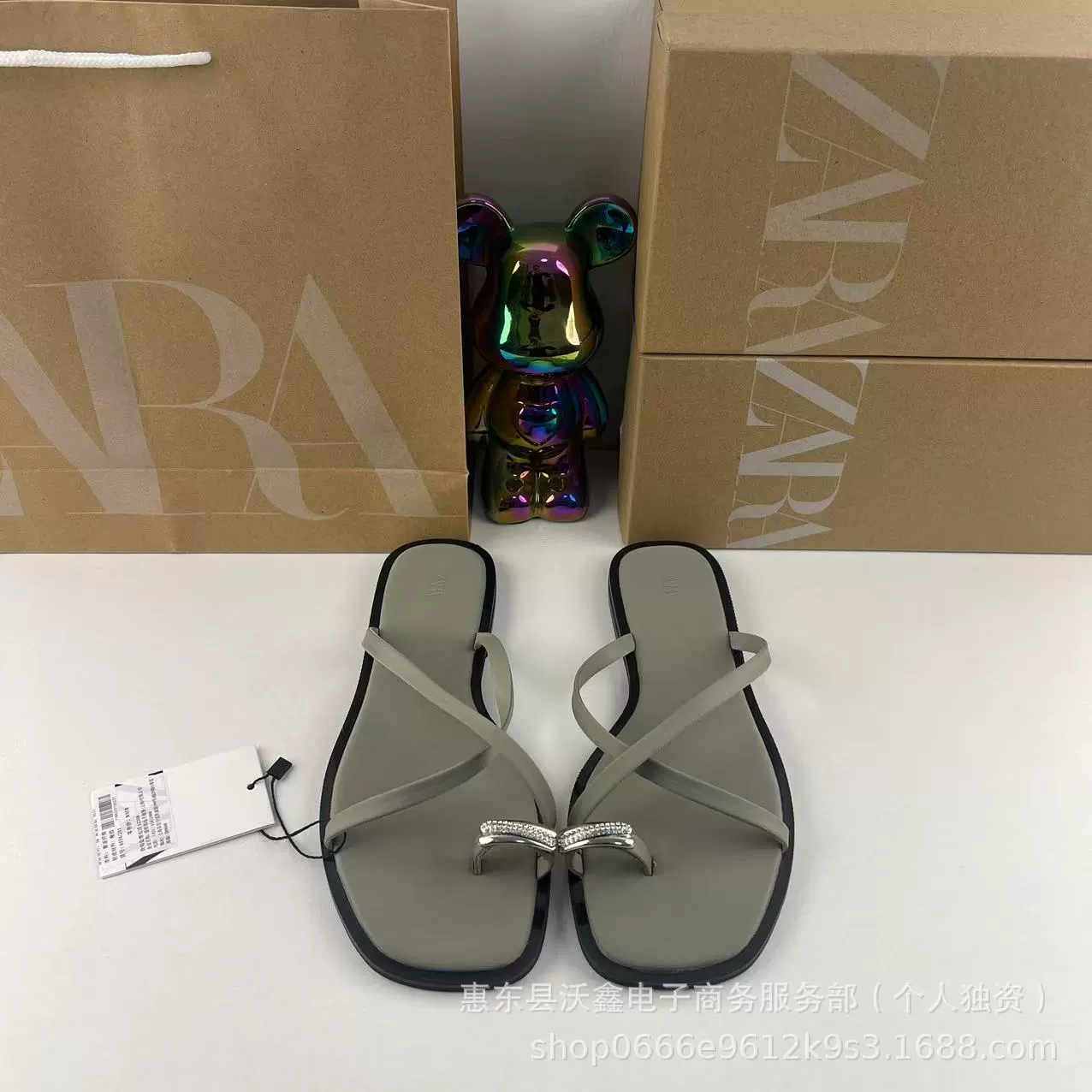 Летние женские босоножки ZAR, серые, с перекрестными ремешками, в стиле феи, плоские, пляжные.