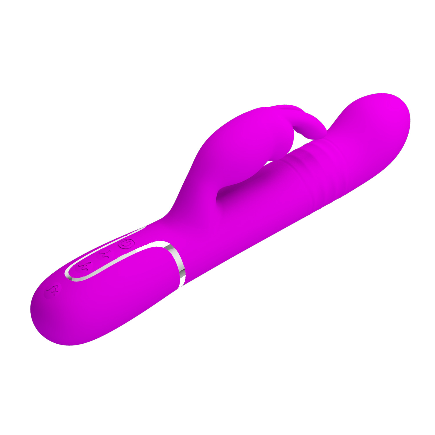 Rabbit Vibrator Multi-frequency Rotating Bead Telescopic Massager_voghion.com