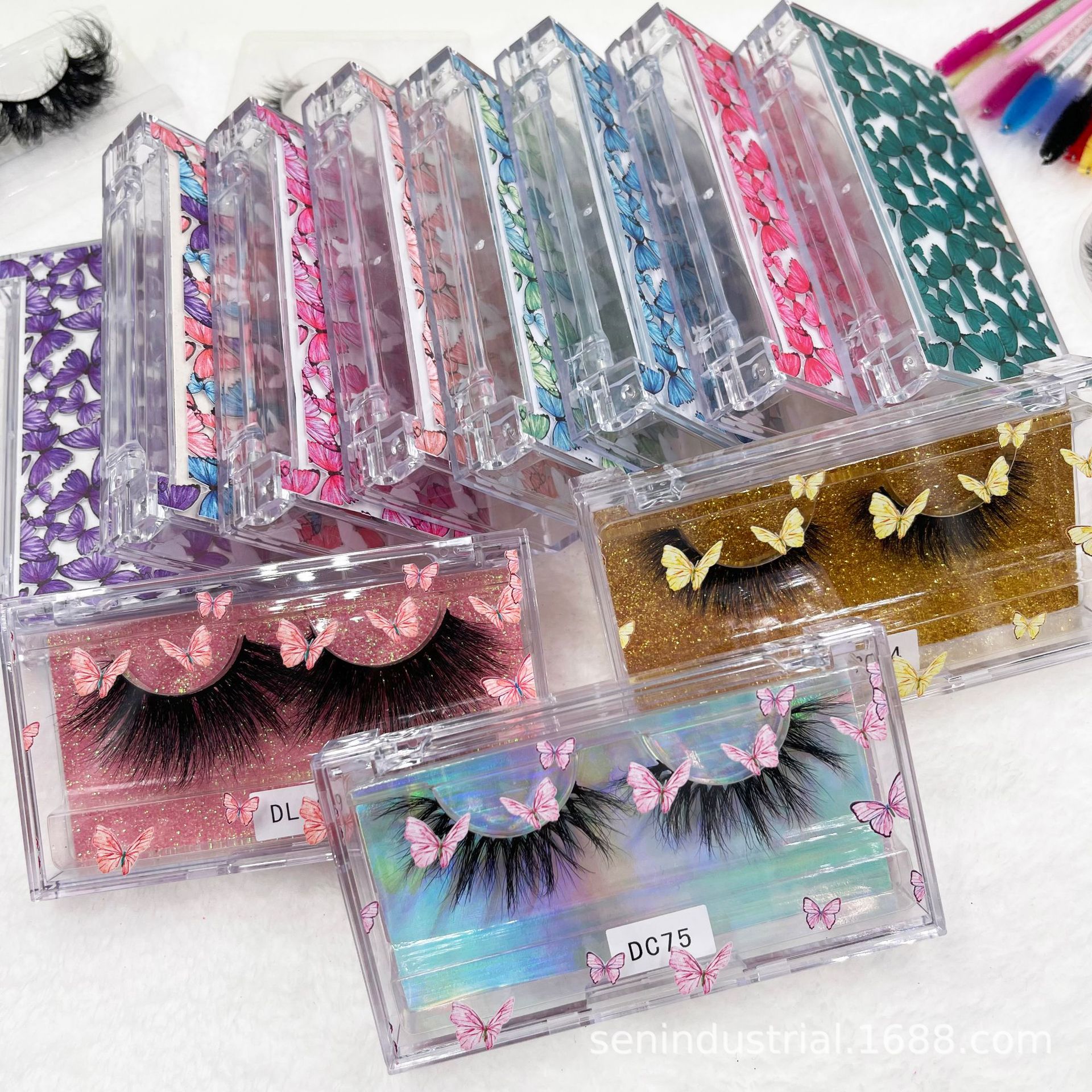 New Butterfly Acrylic Eyelash Box Ready...