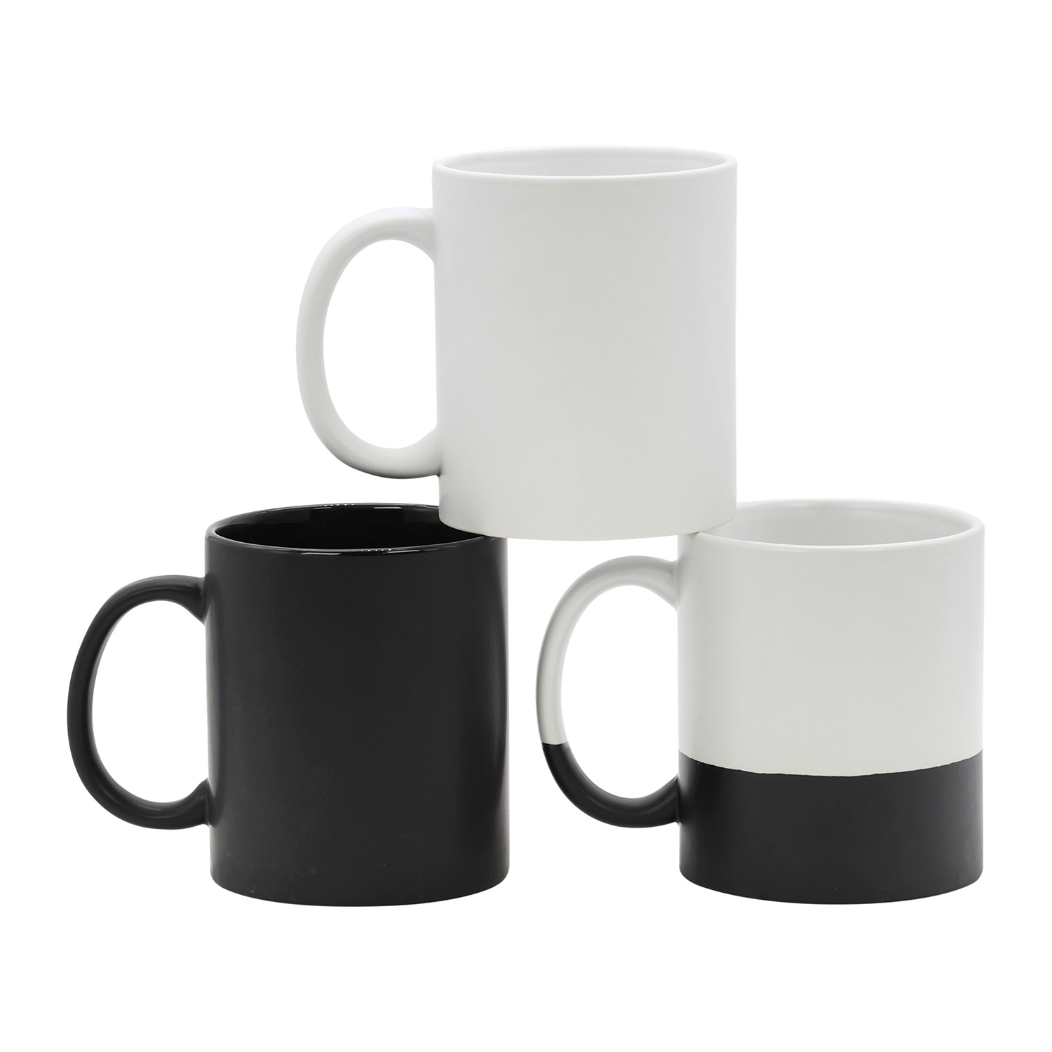 Simple color glaze mug solid color glaze ceramic cup lettering…