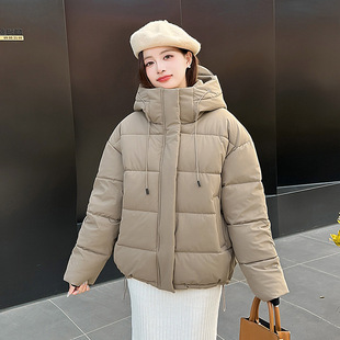 Women's Cotton-Padded Jacket 2025 New Winter Hooded Coat Loose Cotton-Padded Jacket Fashionable Versatile Korean Version Cotton-Padded Jacket