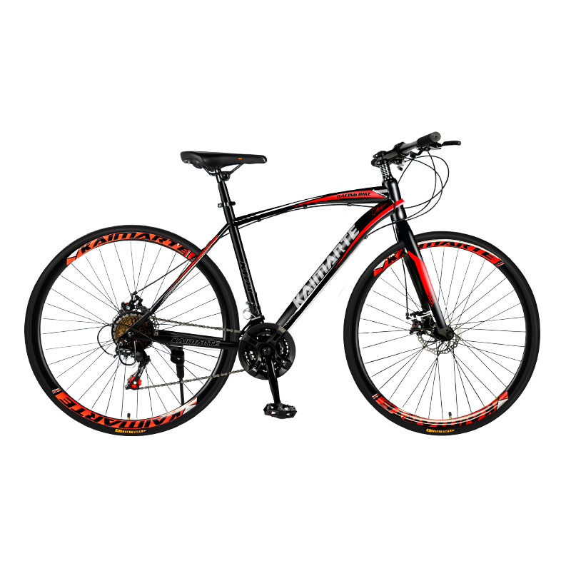 Fábrica al por mayor mango curvo 700C carretera bicicleta de velocidad variable doble disco freno ciudad competencia hombres y mujeres estudiantes caminando bicicleta