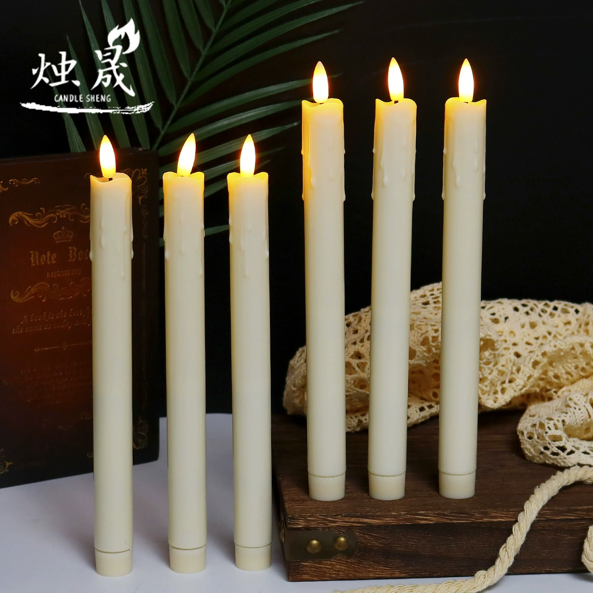 Светодиодный длинный стержень свечи электронный свет свечи бездымный пульт дистанционного управления имитация слез волны рот праздничная вечеринка атмосфера свечи