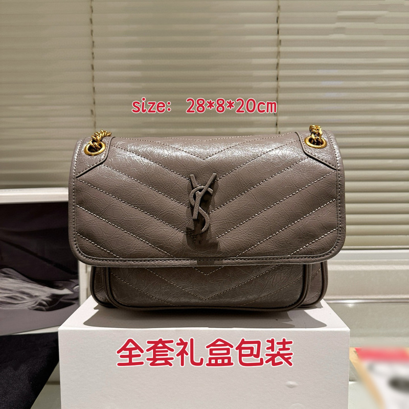 杨树林包包时尚niki斜挎包通勤邮差包大容量女包高级感手提包轻奢|undefined