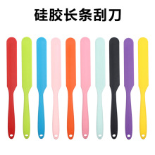 批发硅胶长刮刀一体全包烘焙抹刀蛋糕脱模刀食品级奶油黄油搅拌刀