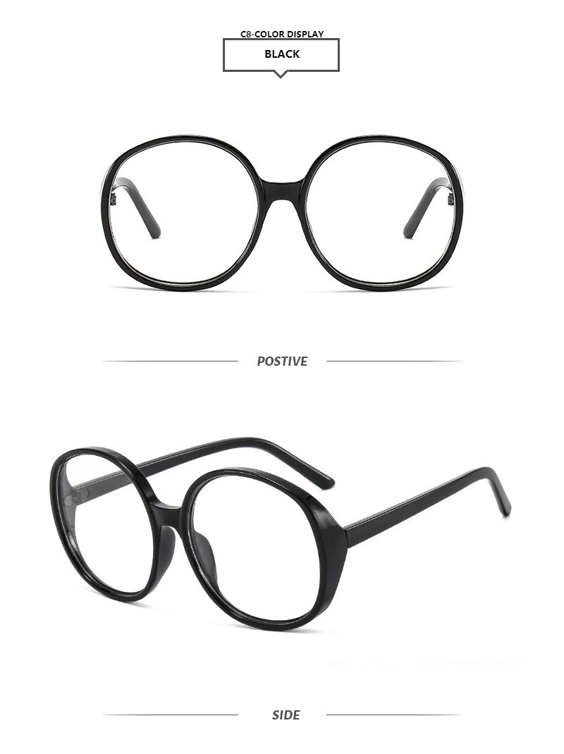 Oversized Round Sunglasses For Men And Women Uv Protection Fashion_voghion.com