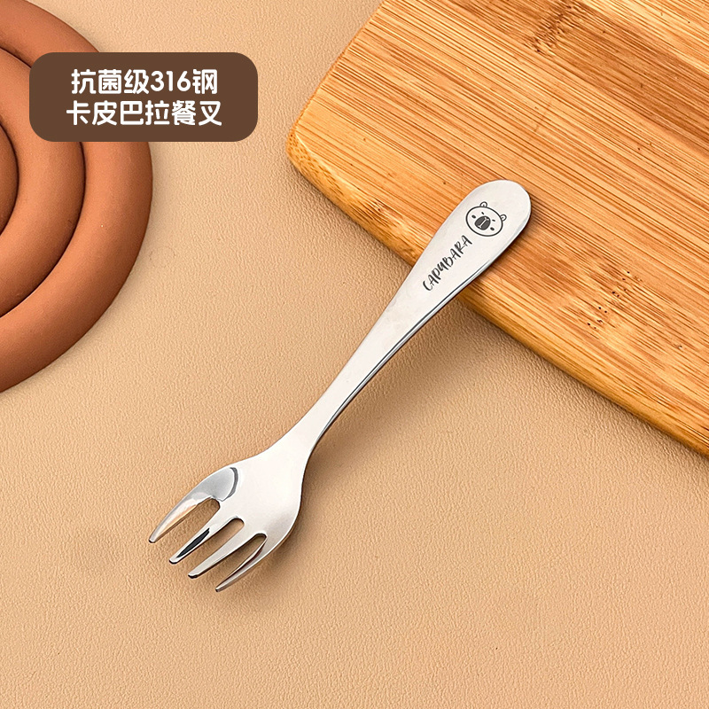 新しい 316 ポータブル食器学生屋外旅行フォークスプーン箸高価値厚みのある 3 点ギフトセット|undefined